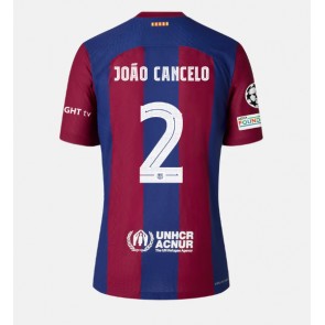 Maillot de foot Barcelona Joao Cancelo #2 Domicile 2023-24 Manches Courte